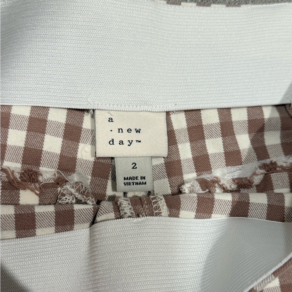 a new day Gingham Straight Leg Pants - Picture 4 of 6